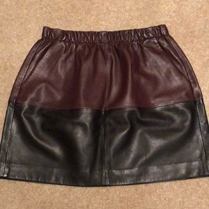 Vince leather skirt